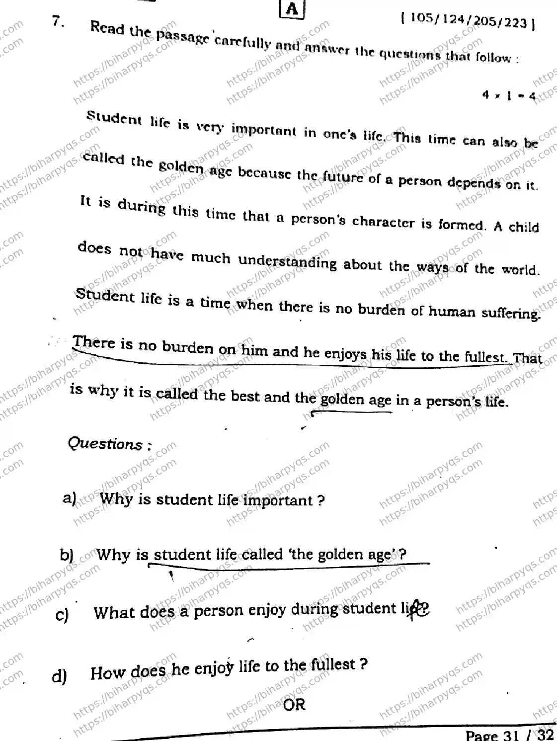Bihar Board Class 2 2026 ENGLISH SET A-2 Question Bank - Page 30