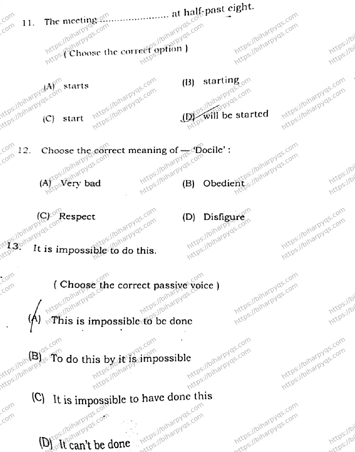 Bihar Board Class 2 2026 ENGLISH SET A-2 Question Bank - Page 5