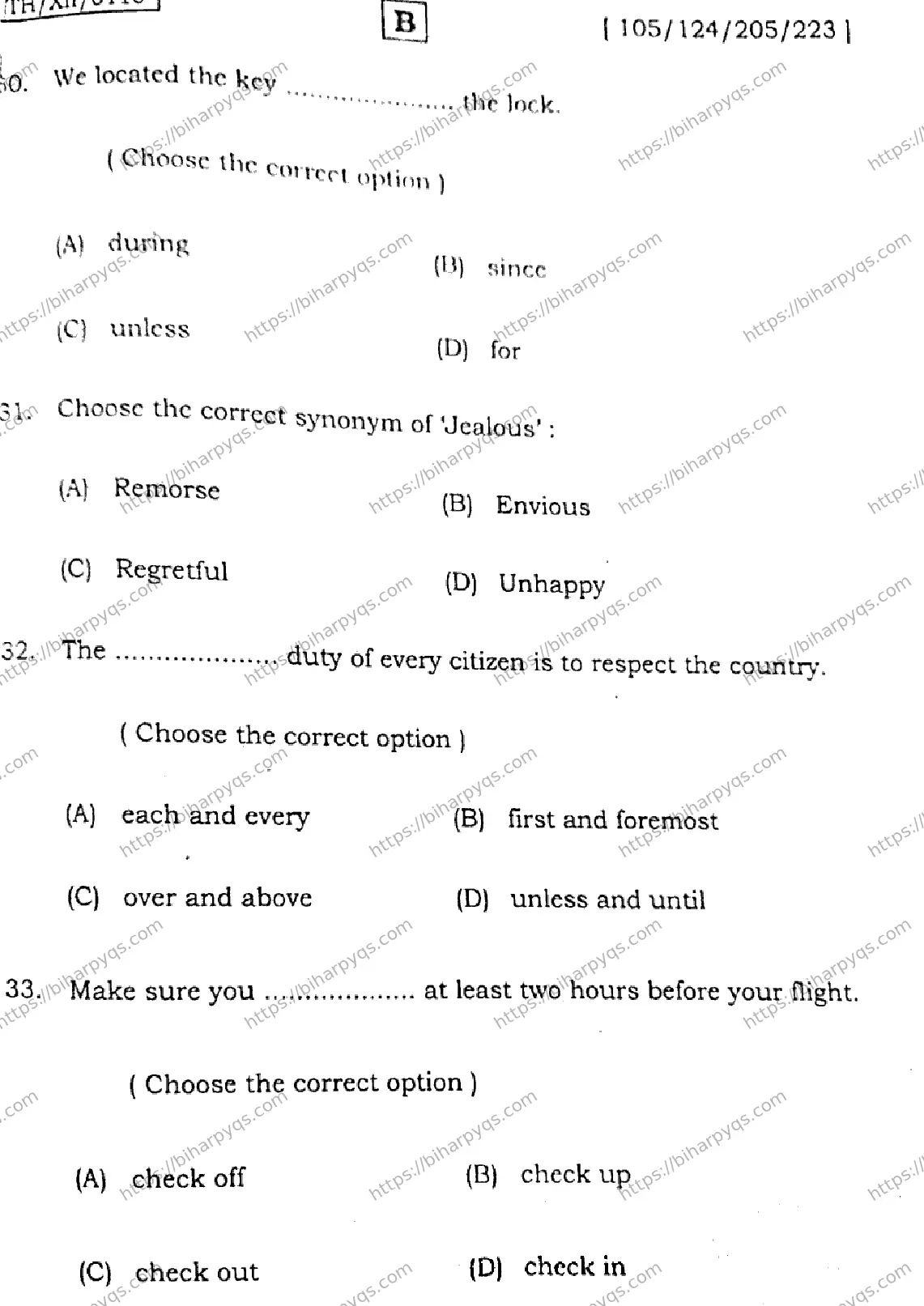 Bihar Board Class 2 2026 ENGLISH SET B Question Bank - Page 10