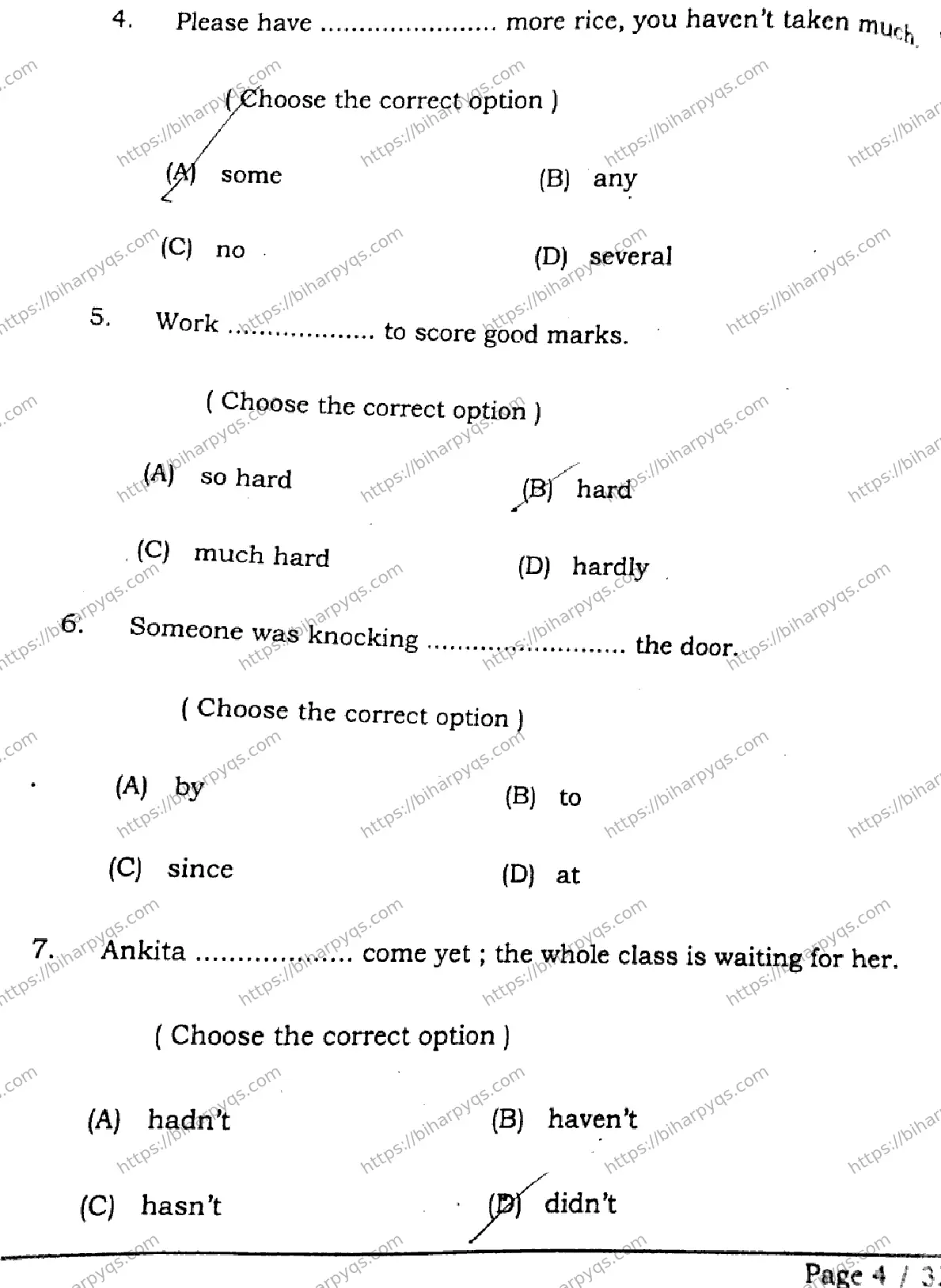 Bihar Board Class 2 2026 ENGLISH SET B Question Bank - Page 3