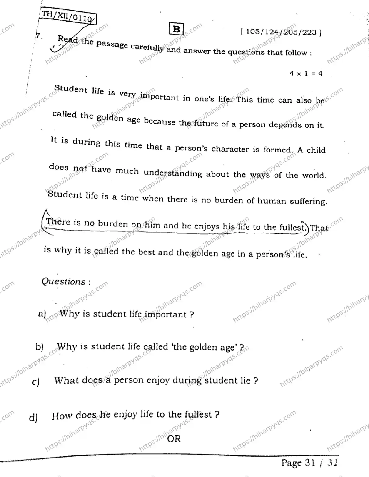 Bihar Board Class 2 2026 ENGLISH SET B Question Bank - Page 30