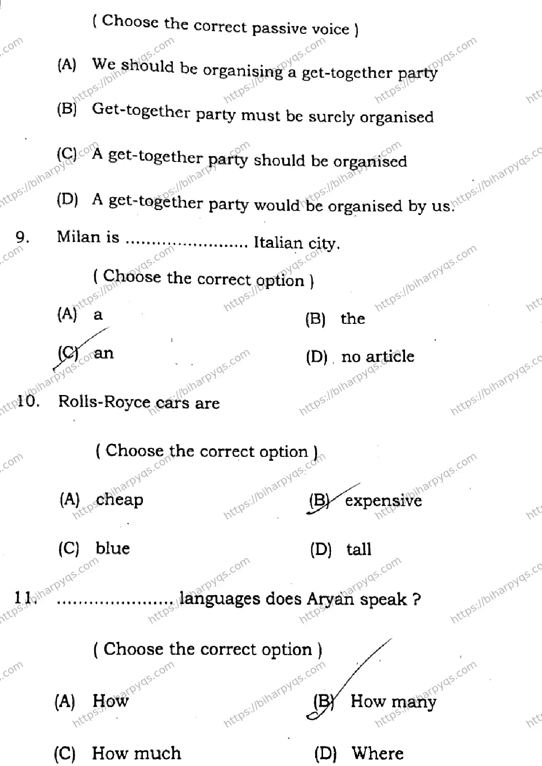 Bihar Board Class 2 2026 ENGLISH SET B Question Bank - Page 4