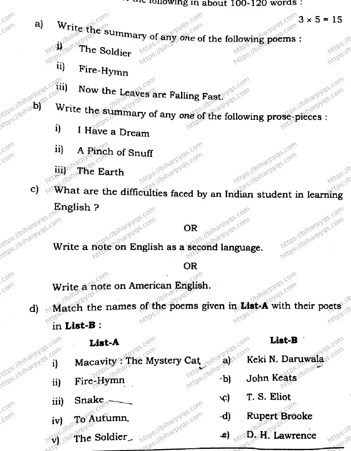 Bihar Board Class 12 2026 ENGLISH SET C-2 Question Bank - Page 29