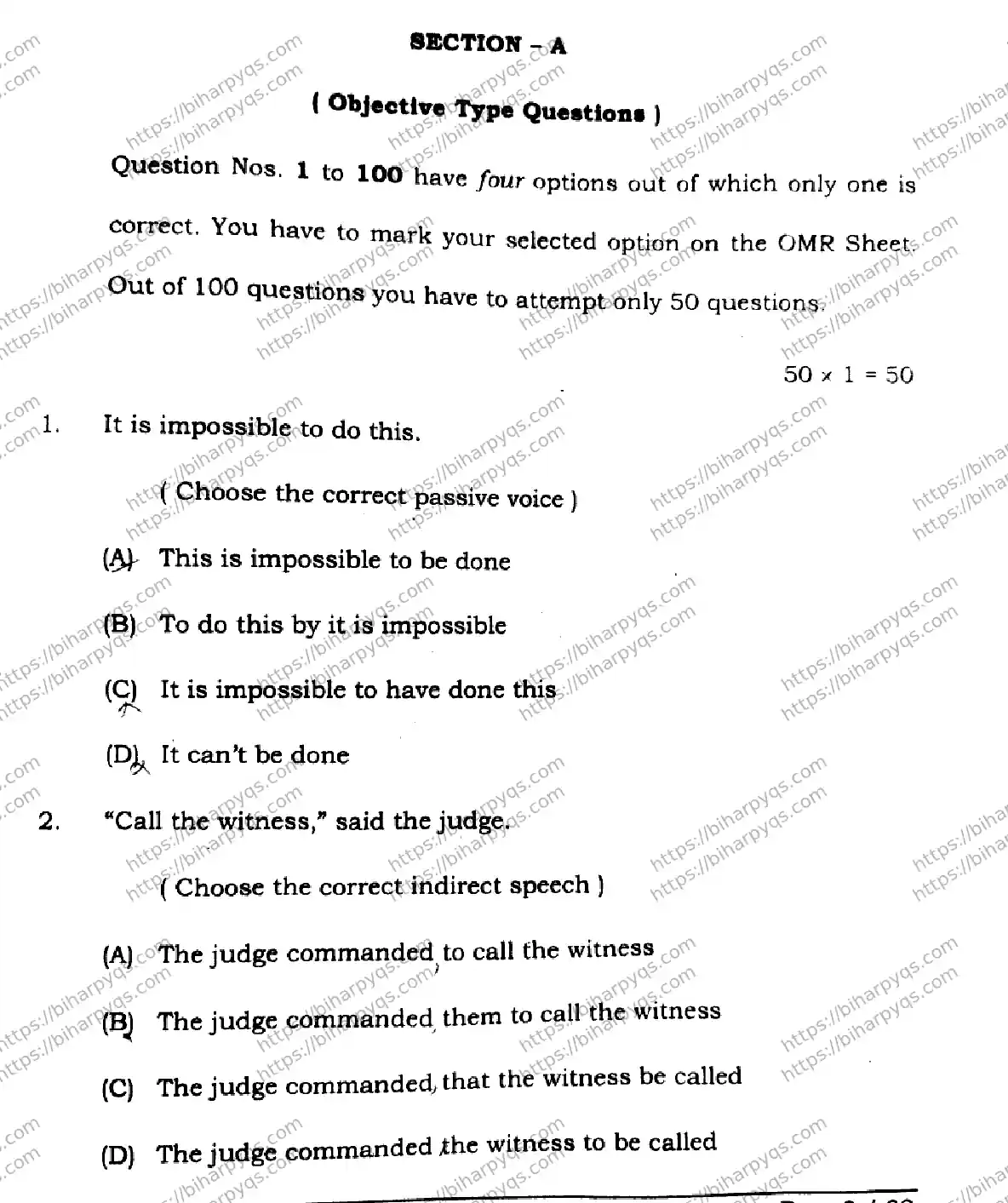 Bihar Board Class 12 2026 ENGLISH SET C-2 Question Bank - Page 3