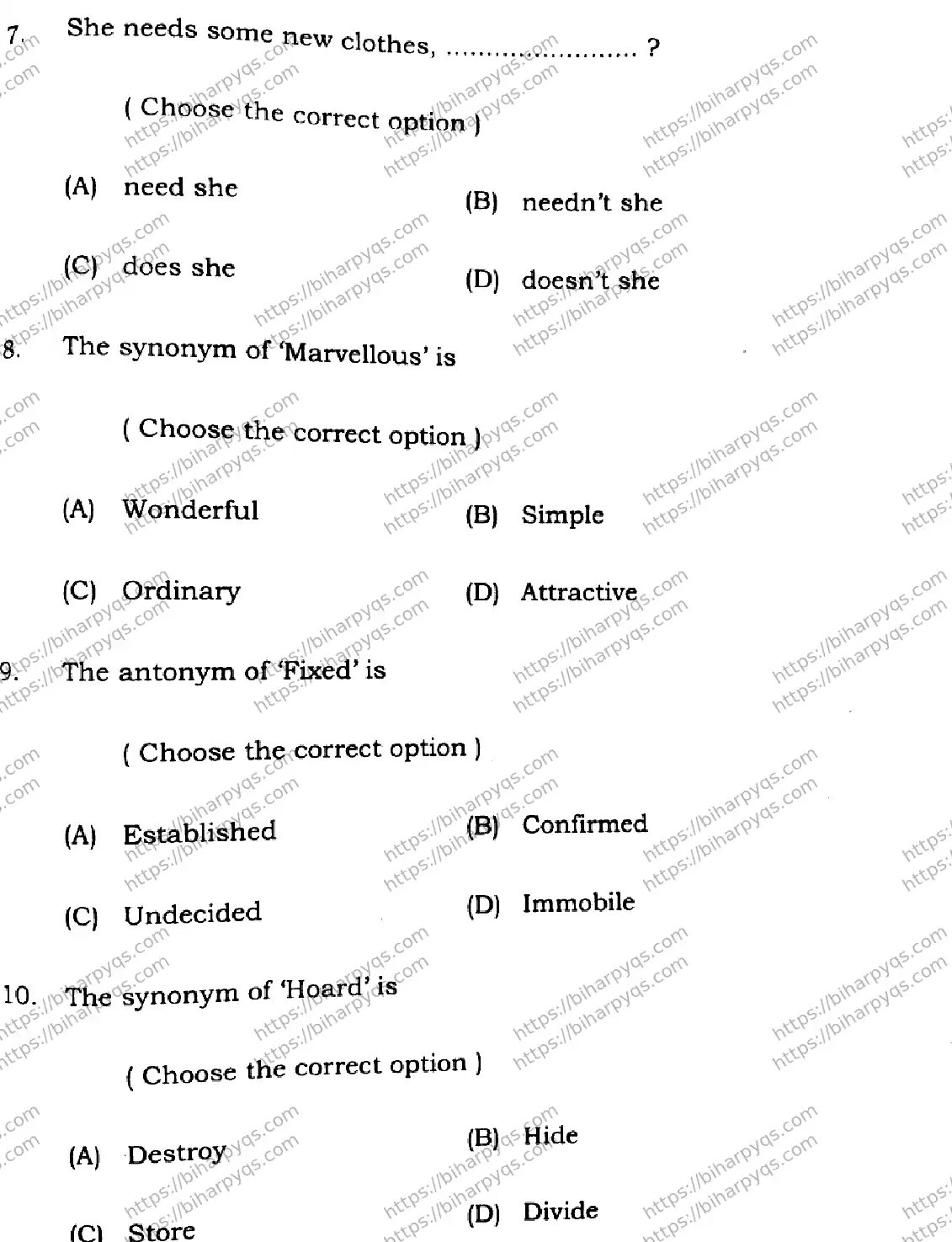 Bihar Board Class 12 2026 ENGLISH SET C-2 Question Bank - Page 5