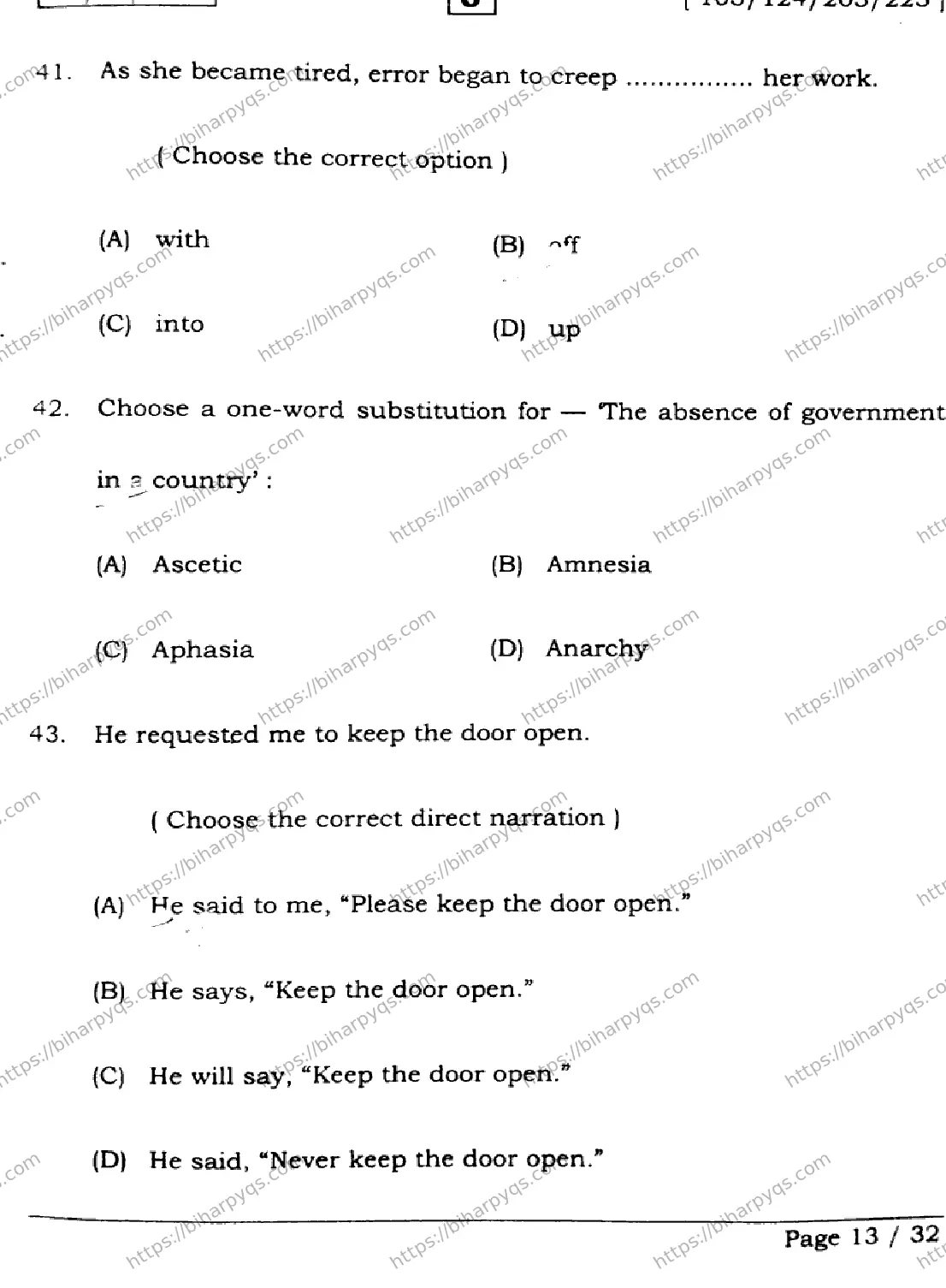 Bihar Board Class 2 2026 ENGLISH SET J Question Bank - Page 13