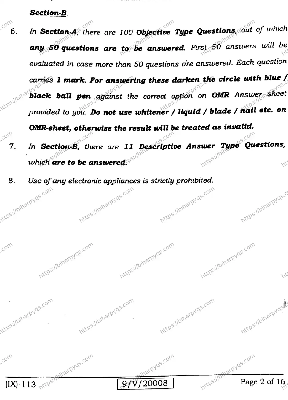 Bihar Board Class 9 2026 ENGLISH Question Bank - Page 2
